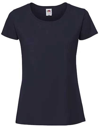 Dames T-shirt Fruit of the Loom Ringspun 61-424-0 in Dames T-shirt Fruit of the Loom Ringspun 61-424-0 - Deep Navy