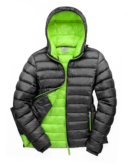 Dames Jas Result Snow Bird Hooded R194F in Dames Jas Result Snow Bird Hooded R194F Black-Lime