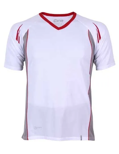 Heren Sportshirt CONA SPORTS CN120 in Heren Sportshirt CONA SPORTS CN120 Wit-Rood