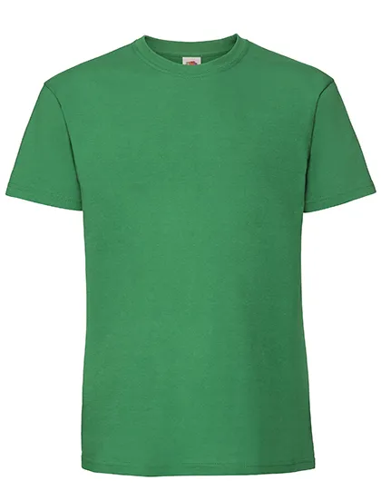 Heren T-shirt Ringspun Premium Fruit of the loom 61-422-0 in Heren T-shirt Ringspun Premium Fruit of the loom 61-422-0 - Kelly Green