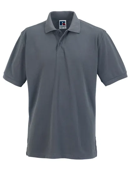 Heren Polo extra groot 5XL en 6XL Russell R-599M-0 in Heren Polo extra groot 5XL en 6XL Russell R-599M-0 Convoy Grey