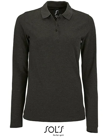 Dames Polo Lange Mouw Sol's 02083 productfoto
