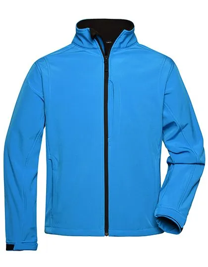 Heren Softshell Jas Daiber JN135 in Heren Softshell Jas Daiber JN135 Aqua