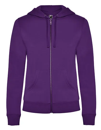 Dames Hooded Sweater met Rits Veleta Roly CQ6425 in Dames Trui met Rits Veleta Roly CQ6425 Purple