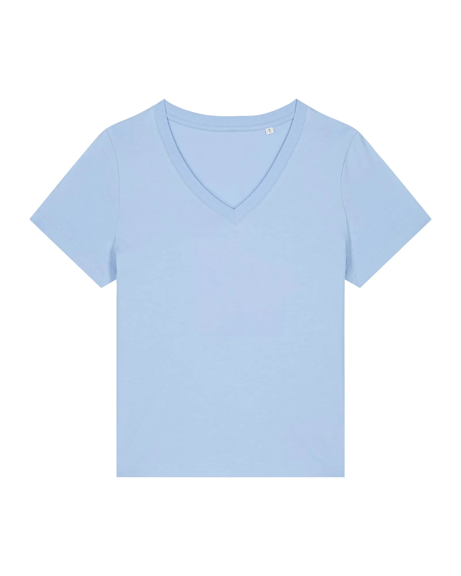 Dames T-shirt Stanley Stella Isla V-hals STTW176 in Dames T-shirt Stanley Stella Isla V-hals STTW176 - Blue Soul
