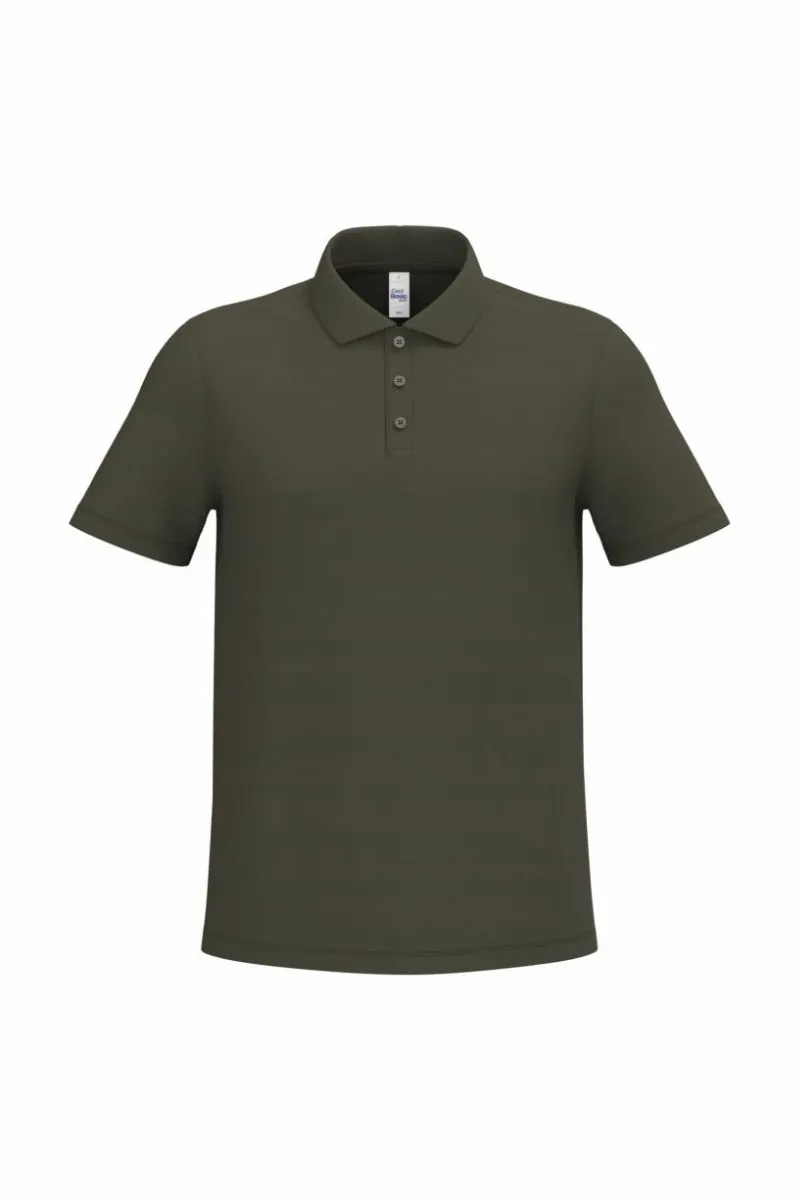 Goedkope Heren Polo iDeal Basic Brand in Urban Khaki