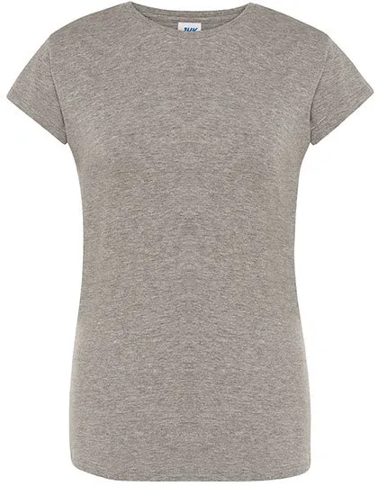 Goedkope Dames T-shirt JHK Regular Comfort TSRLCMF in Goedkope Dames T-shirt JHK Regular Comfort TSRLCMF - Grey Melange