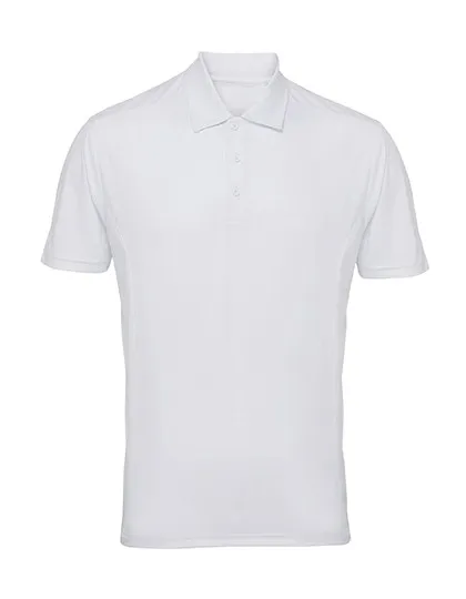 Heren Sport Polo TriDri Panelled scherpe prijzen in Wit