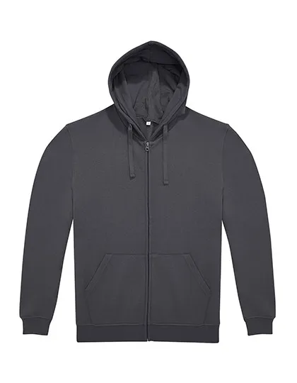 Heren Hoodie met Rits B&C WG009 productfoto