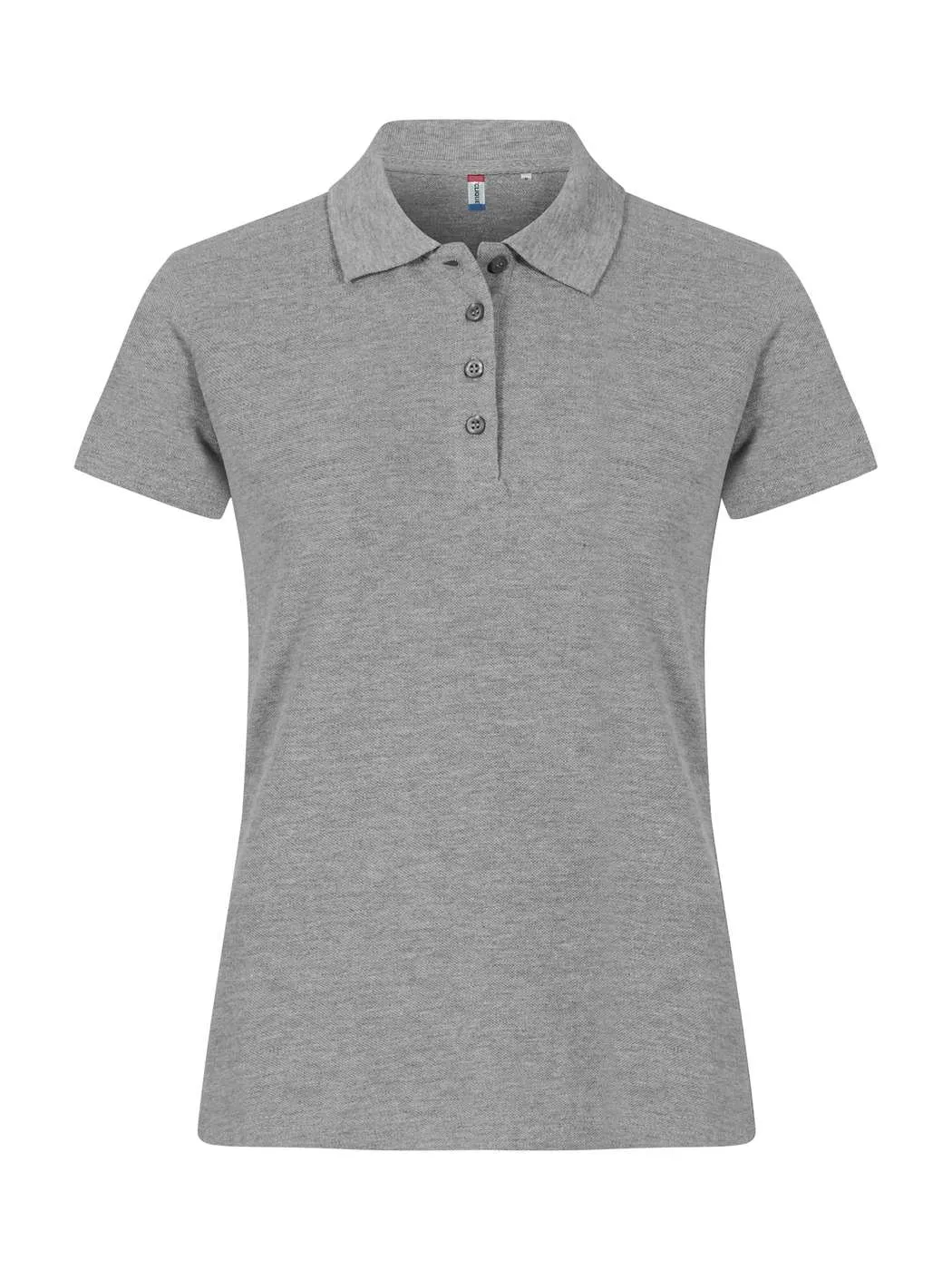 Dames Polo Clique Basic 028231 in Grijs melange