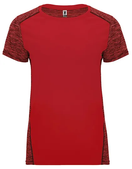 Dames Sportshirt Roly Zolder CA6663 in Dames Sportshirt Roly Zolder CA6663 - Red / Heather Red