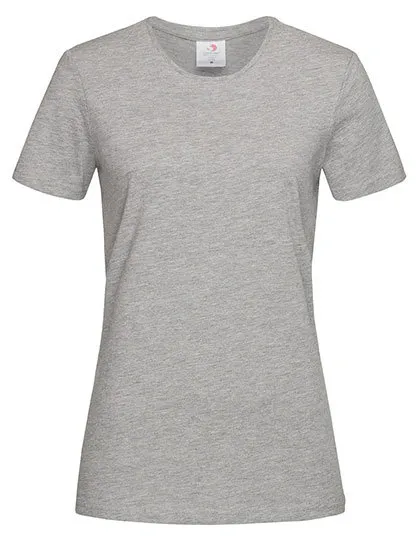Dames T-shirt Classic-T Fitted Stedman ST2600 in Dames T-shirt Classic-T Fitted Stedman ST2600 - Grey Heather