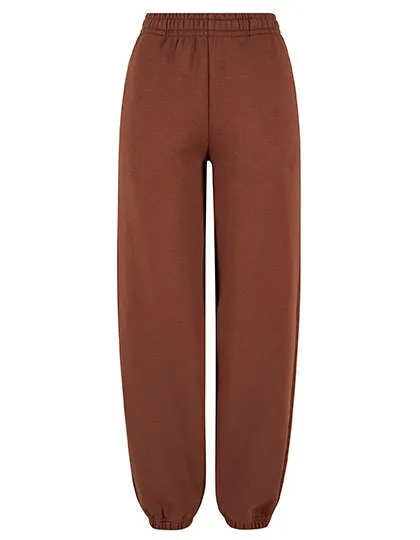 Dames Joggingbroek Build Your Brand Fluffy in Chocolate Brown