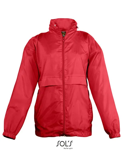 Kinder Windbreaker Sols Surf 32300 in Kinder Windbreaker Sols Surf 32300 rood
