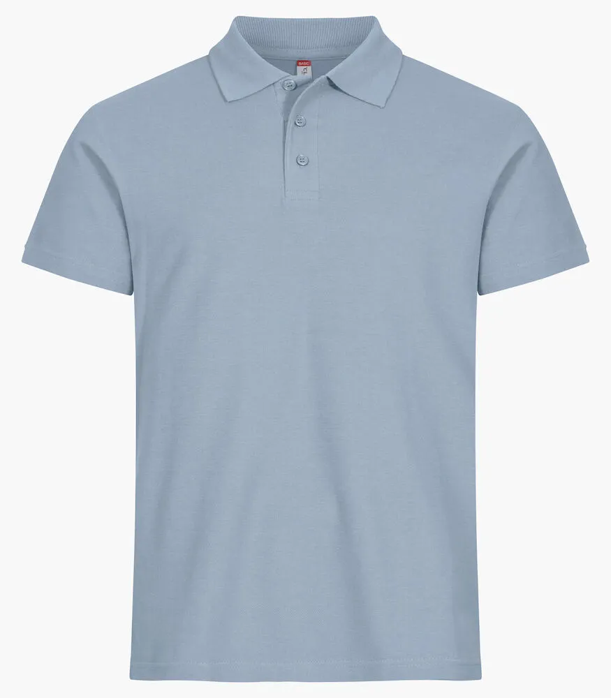 Heren Polo Clique Basic 028230 in Heren Polo Clique Basic 028230 Zacht Blauw