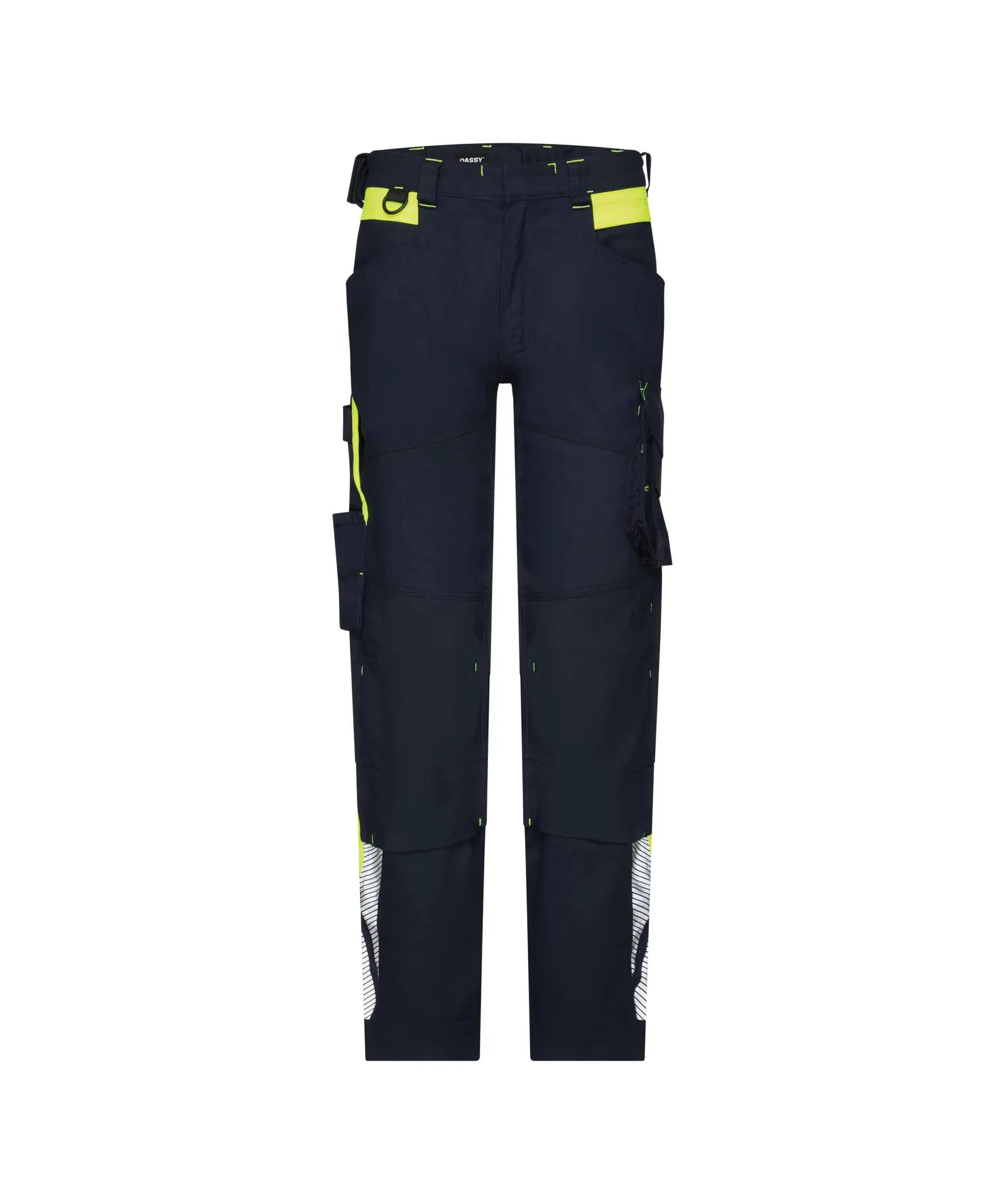 DASSY Werkbroek Canton in DASSY Werkbroek Canton NACHT BLAUW-FLUO GEEL