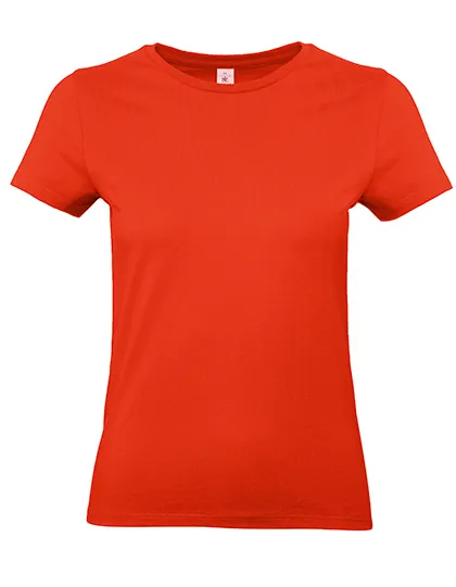 Dames T-shirt B&C E190 TW04T in Dames T-shirt B&C E190 TW04T - Fire Red