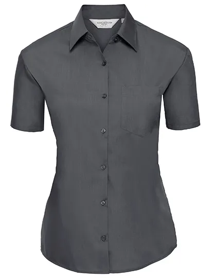 Dames blouse korte mouw Poplin Russell R-935F-0 productfoto