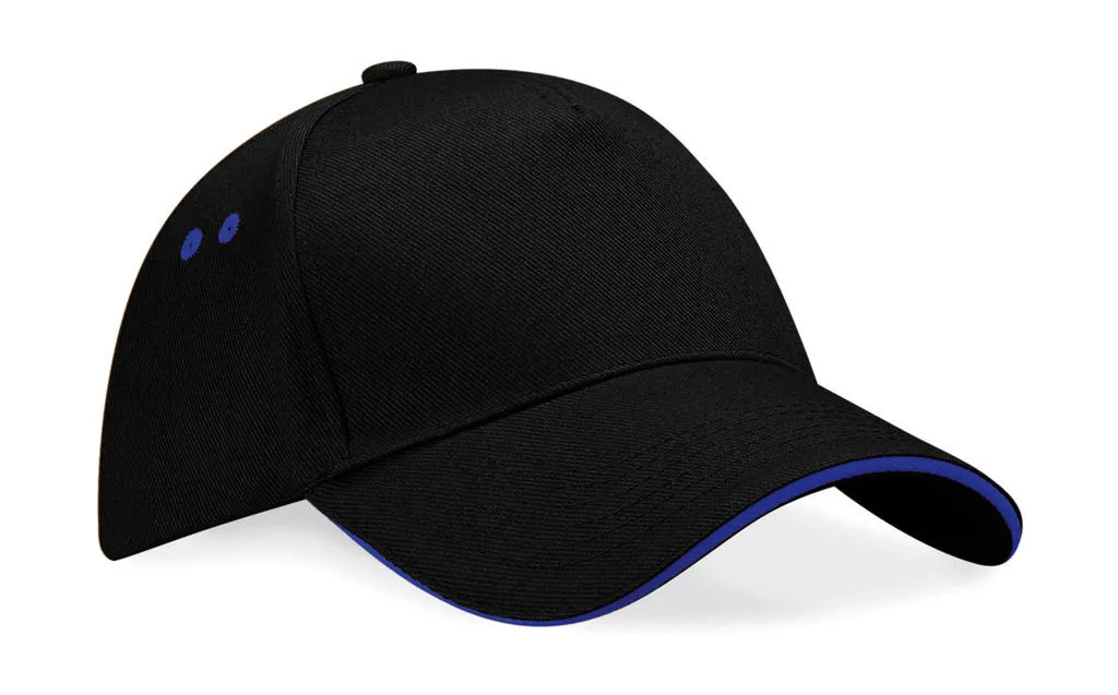 Cap 5 Panel Sandwich Peak B15c in Cap 5 Panel Sandwich Peak B15c - Black/Bright Royal