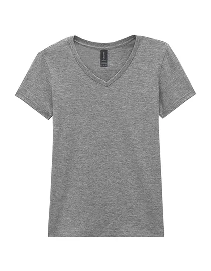 Goedkope Dames T-shirt V hals Gildan Softstyle 64V00L in Goedkope Dames T-shirt V hals Gildan Softstyle 64V00L - Sport Grey