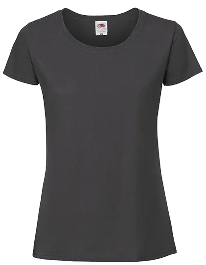 Dames T-shirt Fruit of the Loom Ringspun 61-424-0 in Dames T-shirt Fruit of the Loom Ringspun 61-424-0 - Light Graphite
