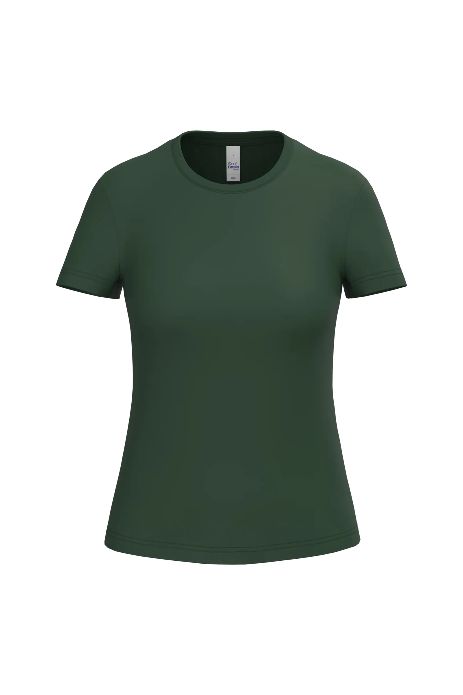 Dames T-shirt iDeal Basic Brand 190 IB321 in Dames T-shirt iDeal Basic Brand 190 IB321 - Forest Green