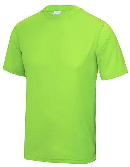 Heren Sportshirt AWDis JC001 in Heren Sportshirt AWDis JC001 Electric Green