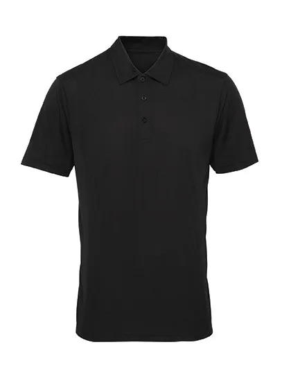 Heren Sport Polo TriDri Panelled scherpe prijzen in Zwart