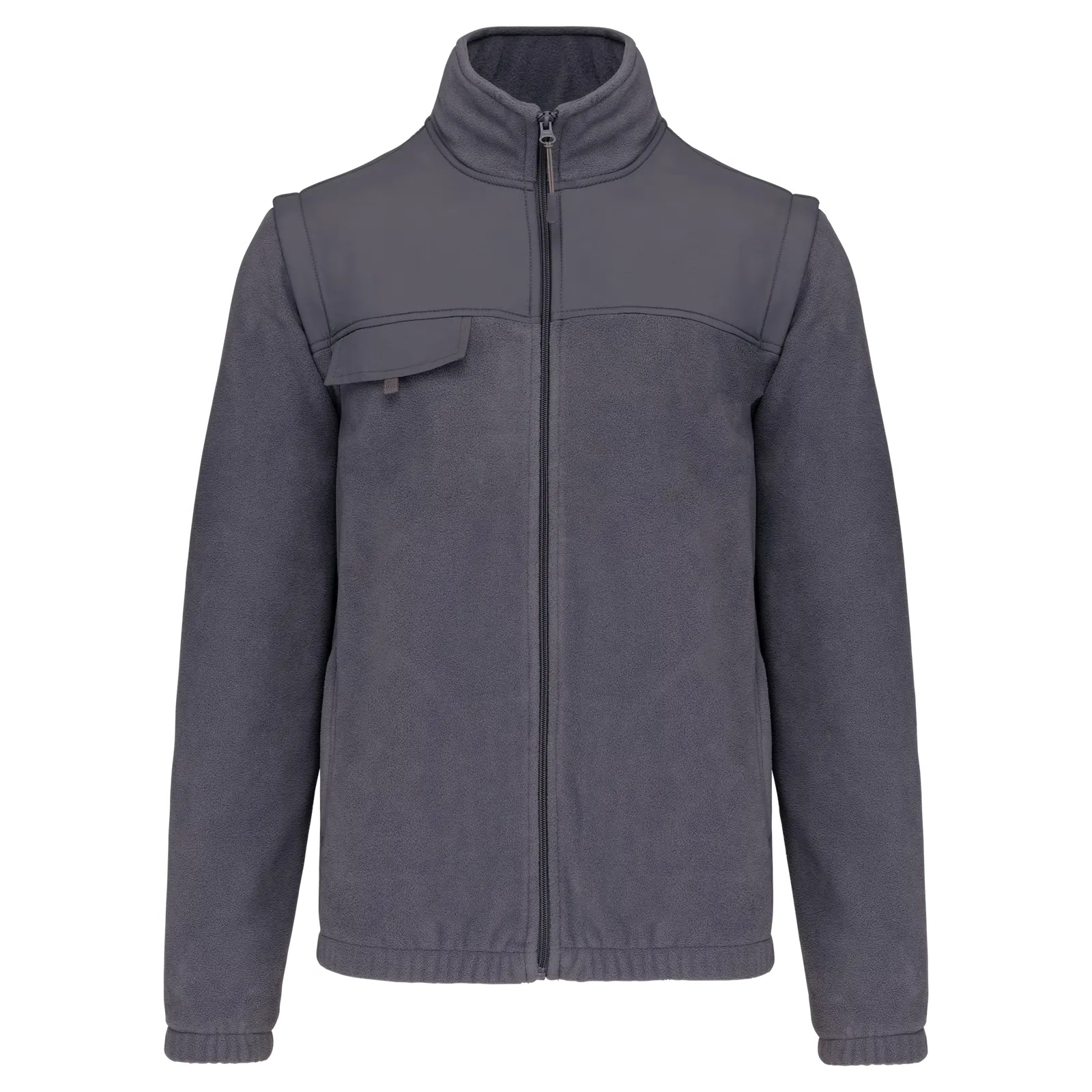 Heren Fleecevest WK afneembare mouwen WK9105 in Heren Fleecevest WK afneembare mouwen WK9105 Convoy Grey