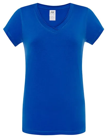 Dames T-shirt V hals JHK Sicilia TSULSCL in Dames T-shirt V hals JHK Sicilia TSULSCL - Royal Blue