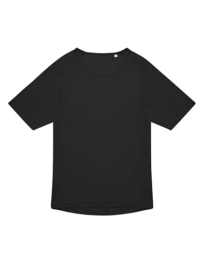 Heren Sportshirt B&C TG003 in Heren Sportshirt B&C TG003 Zwart