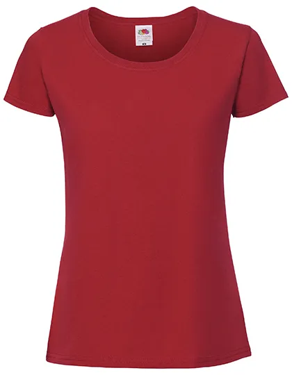Dames T-shirt Fruit of the Loom Ringspun 61-424-0 in Dames T-shirt Fruit of the Loom Ringspun 61-424-0 - Red