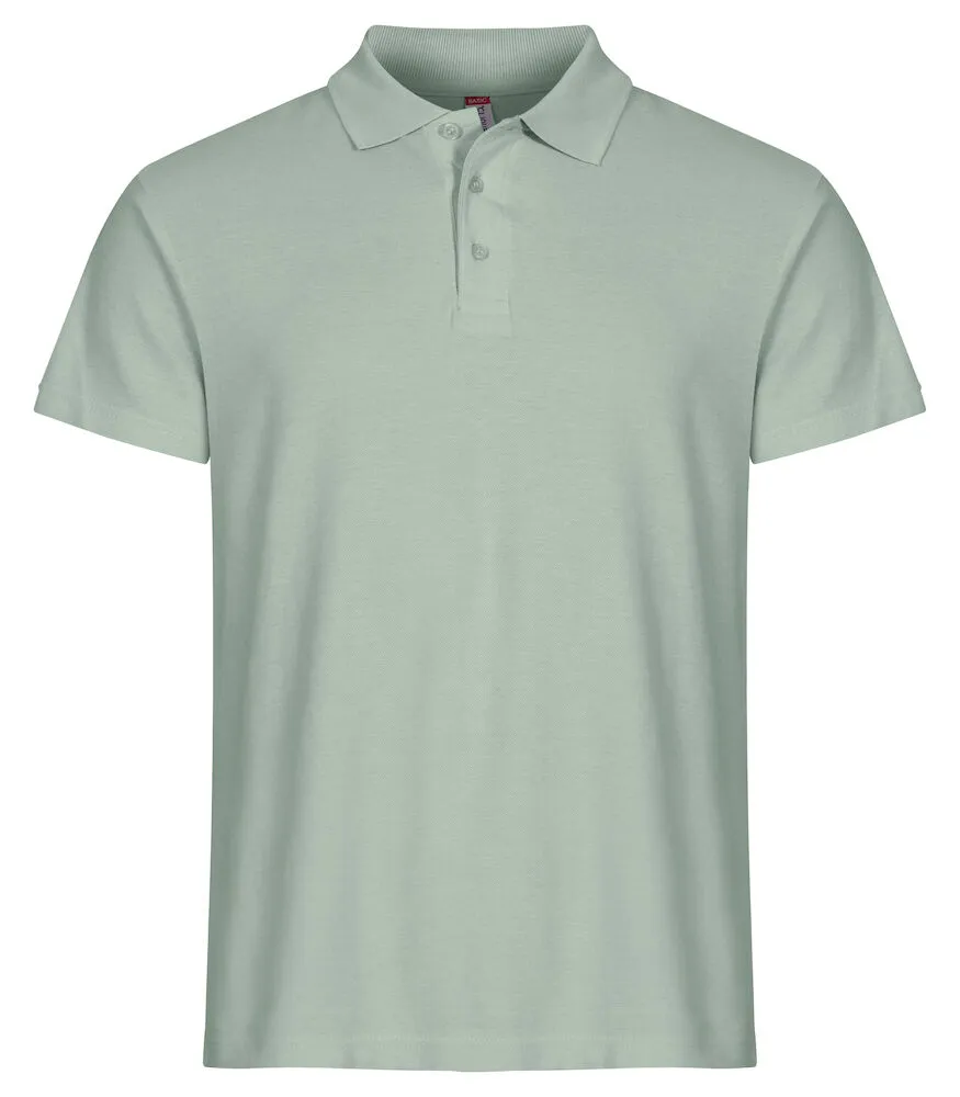 Heren Polo Clique Basic 028230 in Heren Polo Clique Basic 028230 Salie Groen