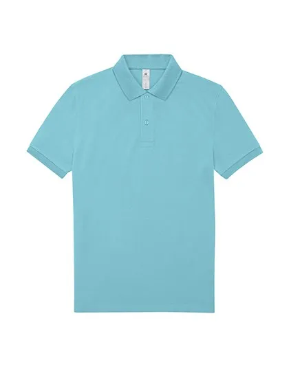 Heren Polo B&C PU424 in Heren Polo B&C PU424 Meta Turqouise