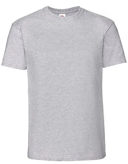 Heren T-shirt Ringspun Premium Fruit of the loom 61-422-0 in Heren T-shirt Ringspun Premium Fruit of the loom 61-422-0 - Heather Grey