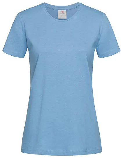 Dames T-shirt Classic-T Fitted Stedman ST2600 in Dames T-shirt Classic-T Fitted Stedman ST2600 - Light Blue