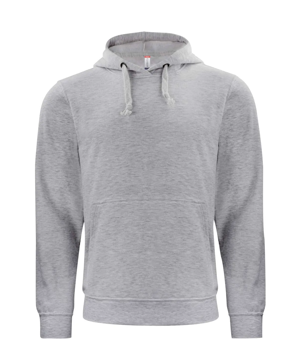 Heren Hoodie Basic Clique 021031 in Heren Hoodie Basic Clique 021031 - Grijs-Melange