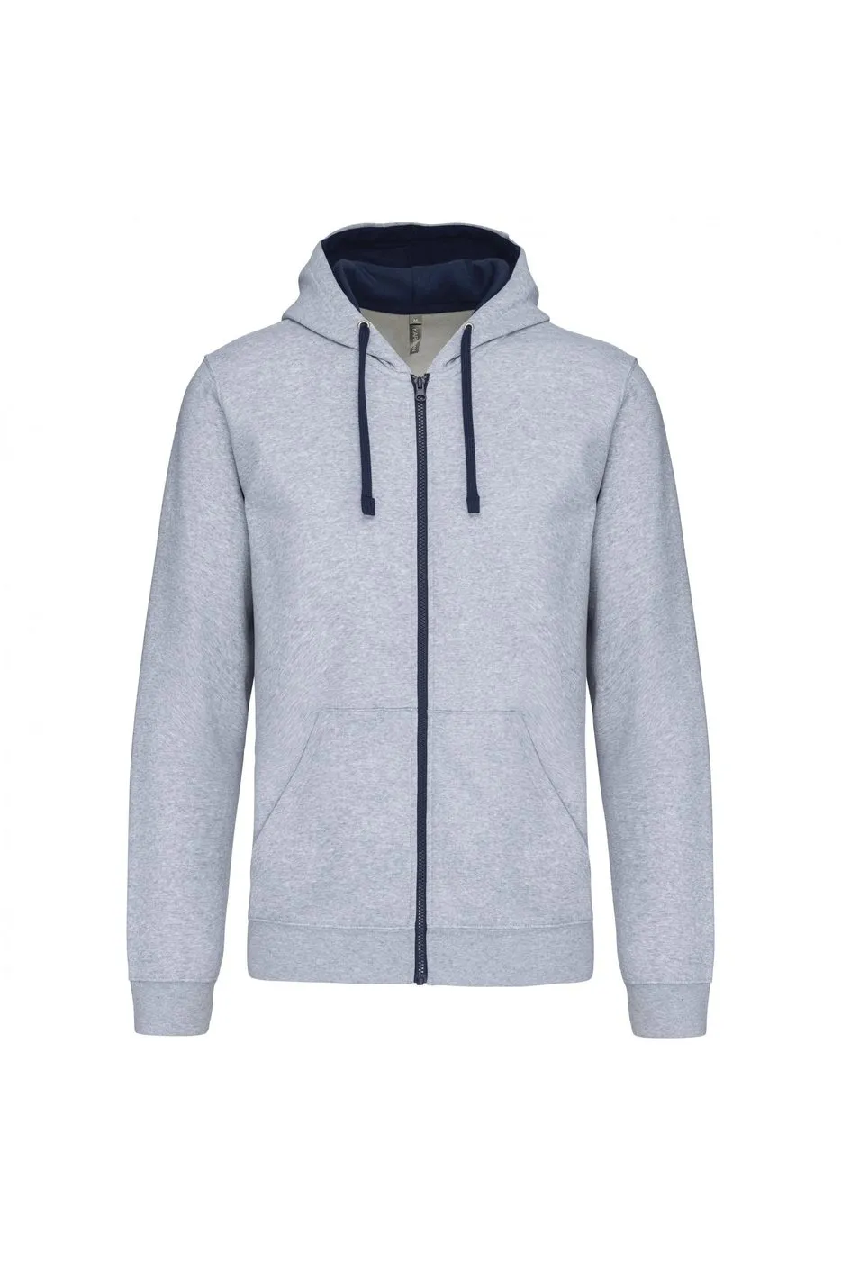 Heren Hoodie met rits Kariban K466 productfoto