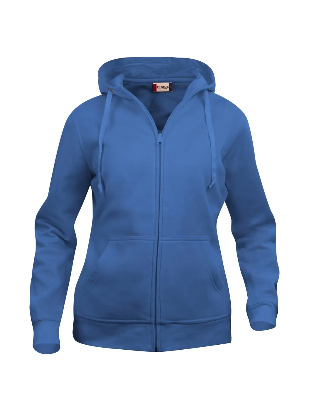 Dames Hoodie basic Full Zip Clique 021035 in Dames Hoodie Basic Full Zip Clique 021035 kobalt