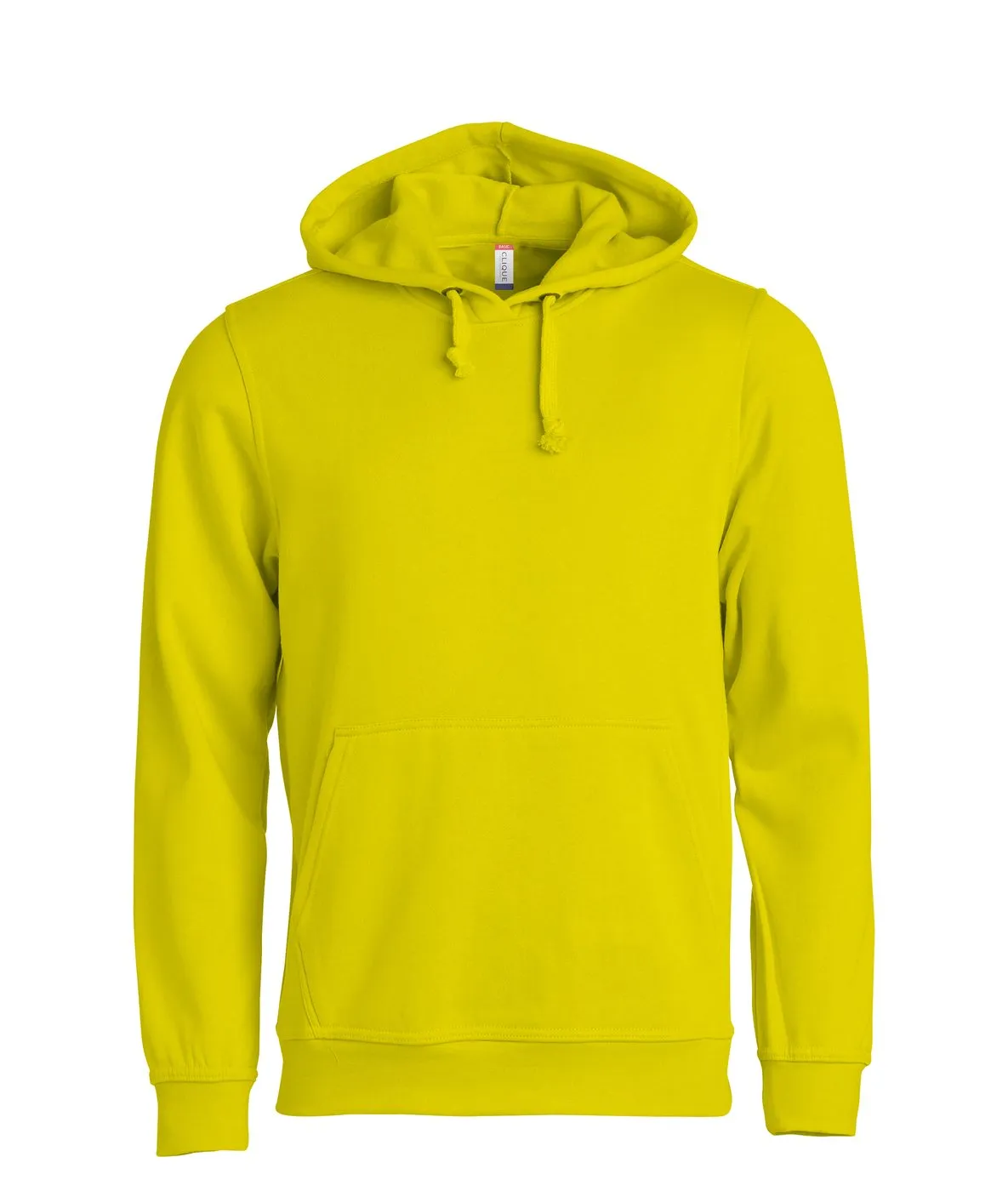 Heren Hoodie Basic Clique 021031 in Heren Hoodie Basic Clique 021031 - Signaal-Geel