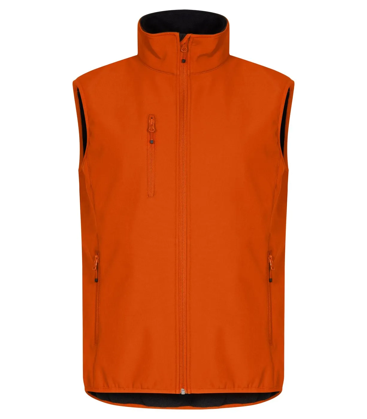 Heren Softshell Bodywarmer Clique Classic 0200911 in Heren Softshell Bodywarmer Clique Classic 0200911 Diep Oranje