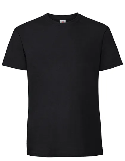Heren T-shirt Ringspun Premium Fruit of the loom 61-422-0 in Heren T-shirt Ringspun Premium Fruit of the loom 61-422-0 - Black