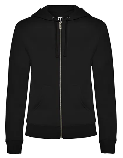 Dames Hooded Sweater met Rits Veleta Roly CQ6425 in Dames Trui met Rits Veleta Roly CQ6425 Zwart