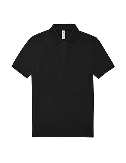 Heren Polo B&C PU424 in Heren Polo B&C PU424 Zwart