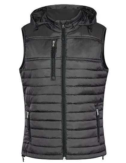 Dames Hoodie Bodywarmer HRM 1302 in Dames Hoodie Bodywarmer HRM 1302 Dark Grey
