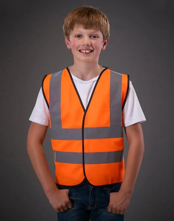 Kinder Veiligheidshesje Yoko HVW100CH in Kinder Veiligheidshesje Yoko HVW100CH Hi-Vis Orange