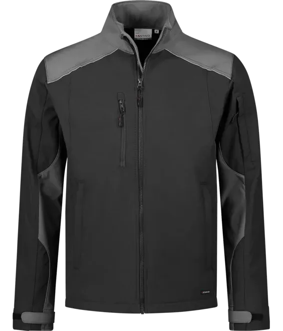 Heren Softshell Jas Santino Tour in Heren Softshell Jas Santino Tour black-graphite