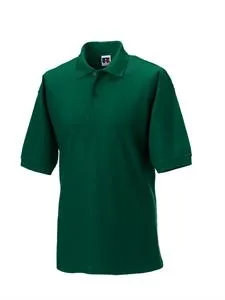Heren Polo Russell Blended 539M in Polo Blended Farbic Russell 539M bottle green