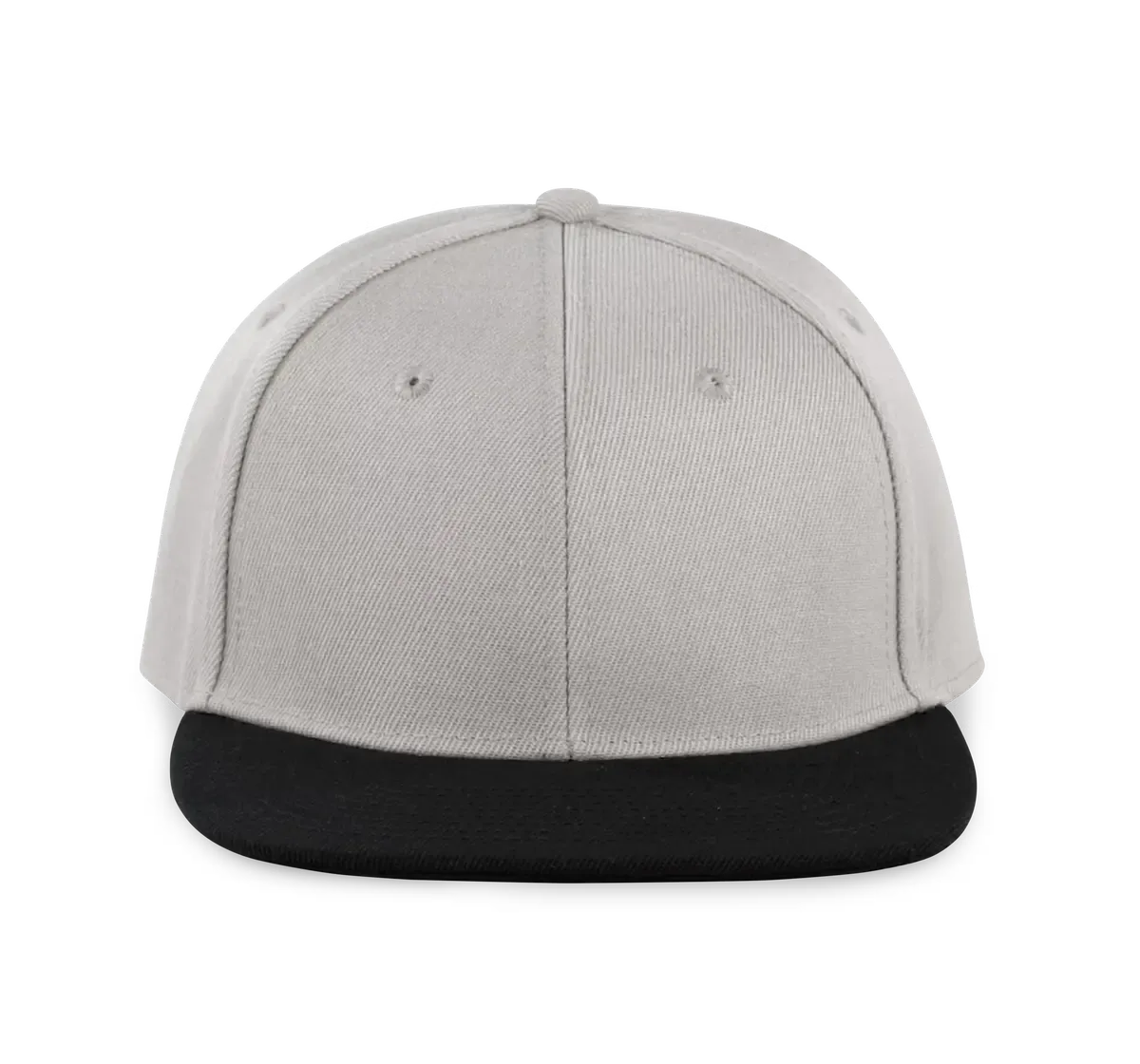 Snapback K-up KP160 in Snapback K-up KP160 Light Grey-Zwart