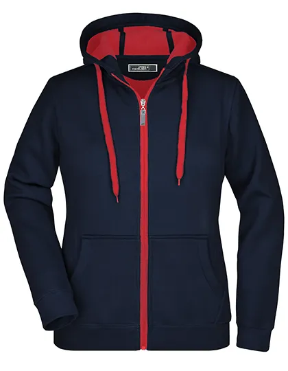 Ladie's Doubleface Jacket Daiber JN354 in Ladie's Doubleface Jacket Daiber JN354 - Navy - Red